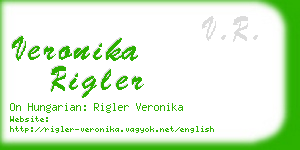 veronika rigler business card